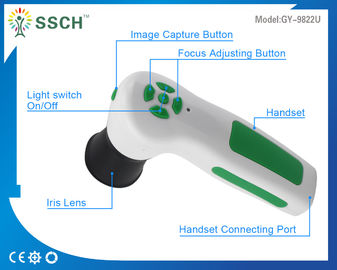 Analizador blanco de la diagnosis del analizador de la piel de la cámara USB de Iriscope Iridology