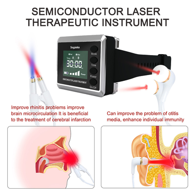 Reloj frío médico de la terapia del laser de 450nm 650nm para el control de la tensión arterial alta