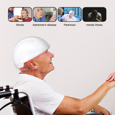 810nm negro blanco Photobiomodulation infrarrojo Brain Helmet For Depression