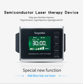 Reloj bajo de la terapia del laser del equipamiento médico 650nm del diodo LLLT del uso en el hogar