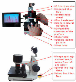 Microscopio plegable de la microcirculación del clavo de la alta exactitud con la alta pantalla de vídeo de la definición 8 pulgadas