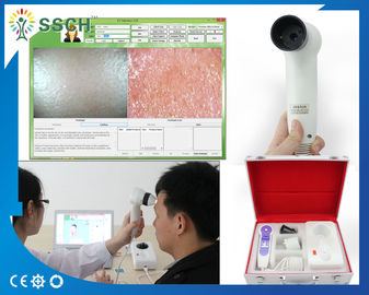 Función multi y seguridad de la piel de la humedad del analizador de la máquina de la piel del analizador facial del alcance
