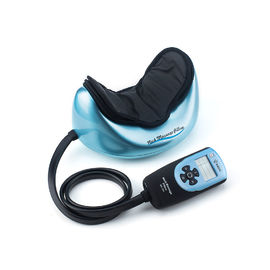 Cuello principal del hogar y del coche que da masajes a la almohada con la calefacción, color azul